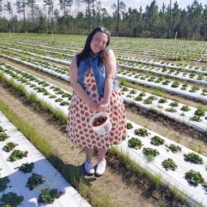 Modcloth strawberry 🍓 dress emilyandfin
